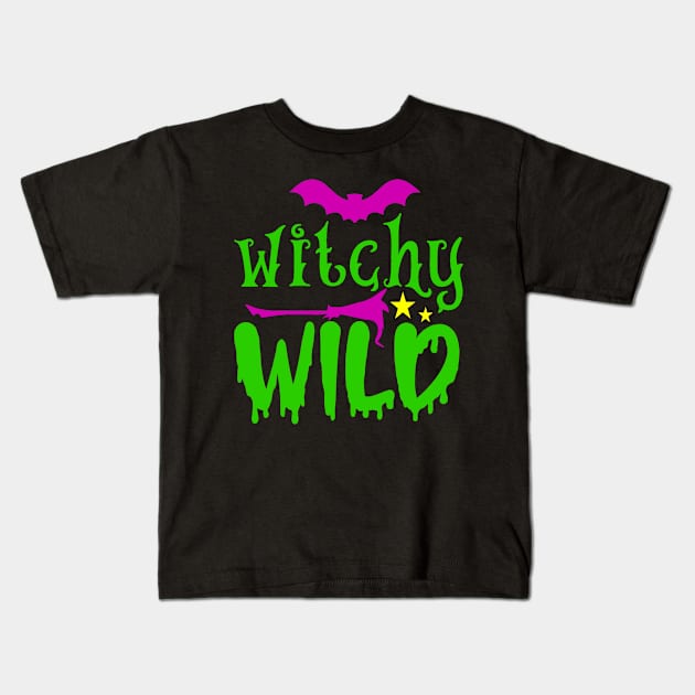 Witchy Wild Kids T-Shirt by  Big Foot Shirt Shop